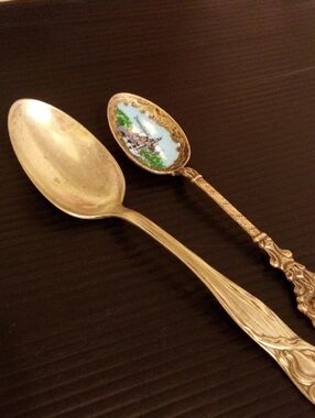 Make Offers - Silver Tone Decorative Collectible Spoons - Set of 2
